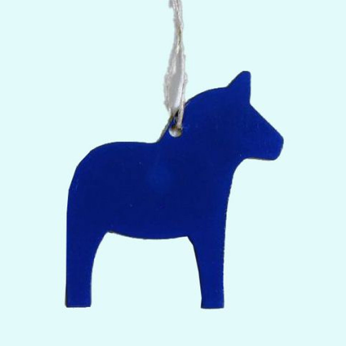 Blue Metal Dala Horse Ornament ASI Museum Store