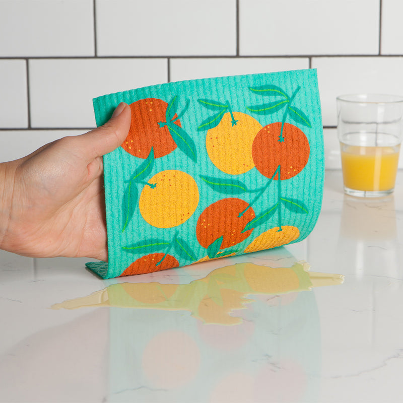 Oranges Dishcloth available at American Swedish Institute.