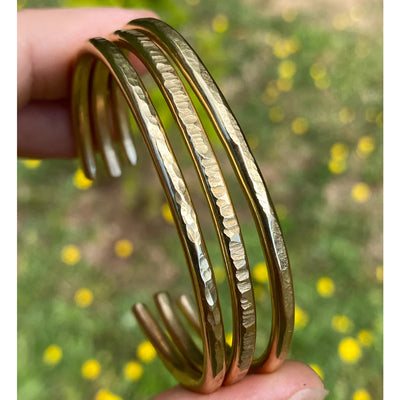Brass Stacking Cuff by Nordic Pine available at American Swedish Institute.