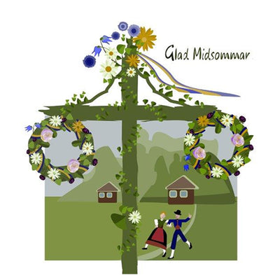 Glad Midsommar Lunch Napkins available at American Swedish Institute.