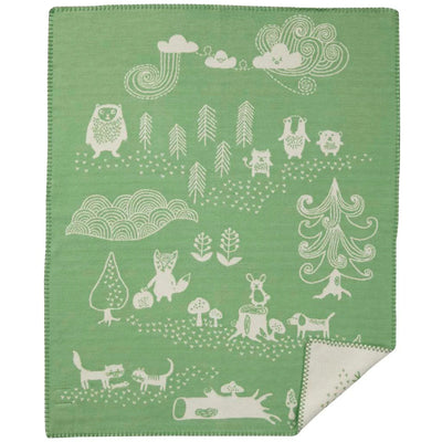 Klippan Little Bear Green Blanket available at American Swedish Institute.