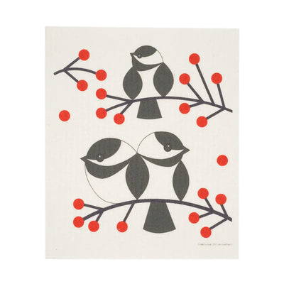 Chickadee Dishcloth available at American Swedish Institute.