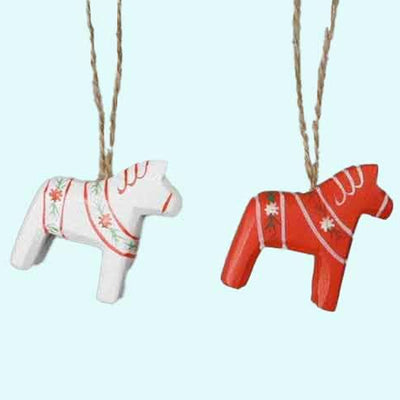 Dala Horse Ornament Set available at American Swedish Institute.