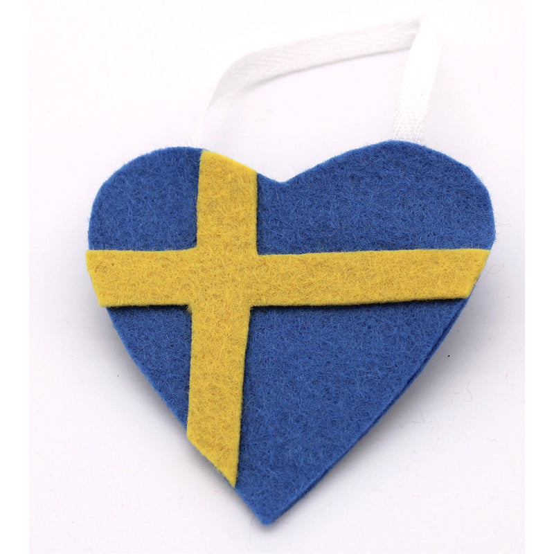 Felt Nordic Country Heart Ornament available at American Swedish Institute.