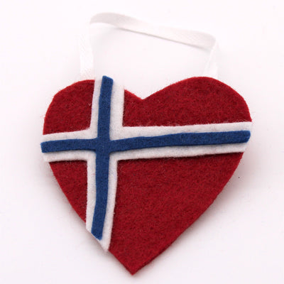 Felt Nordic Country Heart Ornament available at American Swedish Institute.