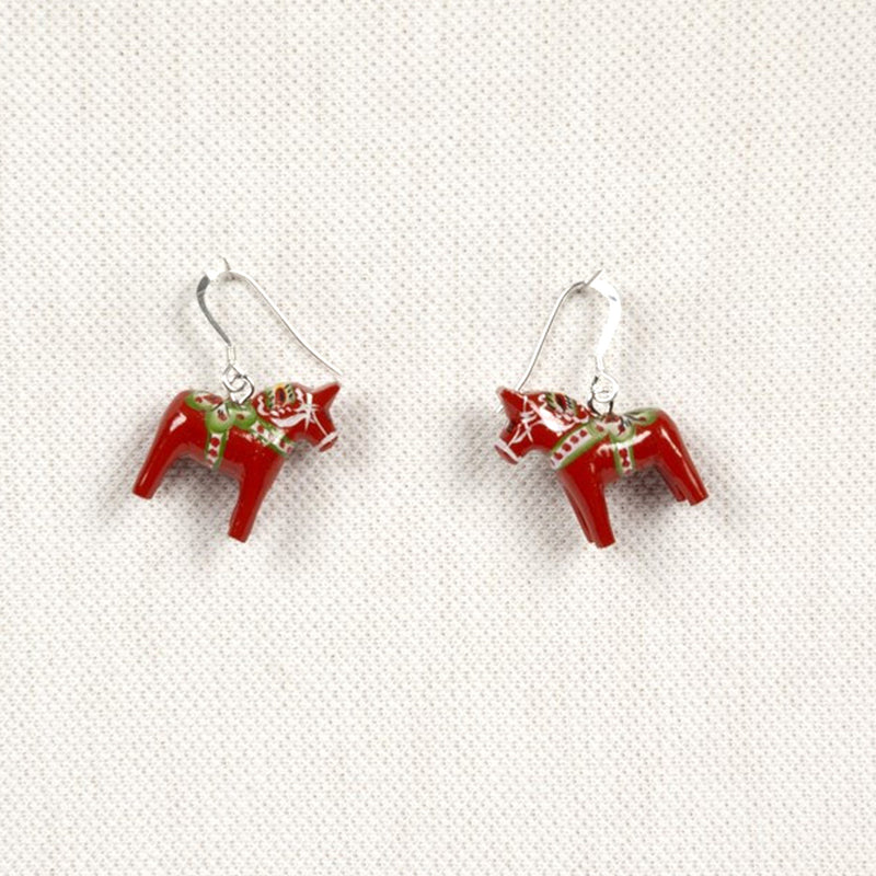 Dala Horse Earrings available at American Swedish Institute.