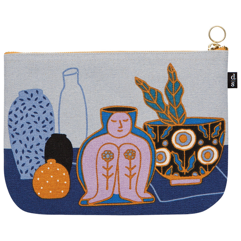 Still Life Large Zipper Pouch available at American Swedish Institute.