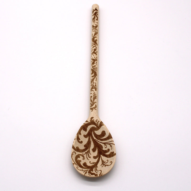 Rosemaling Wooden Spoon available at American Swedish Institute.