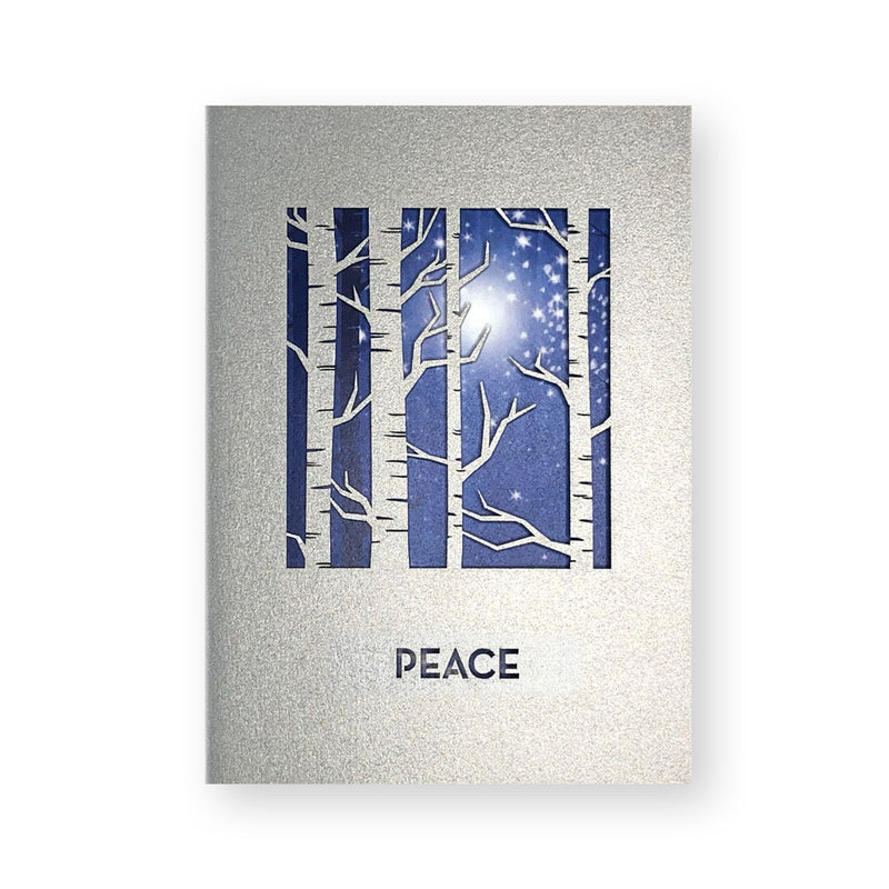 Anniken Peace Silver Birch Forest Card available at American Swedish Institute.