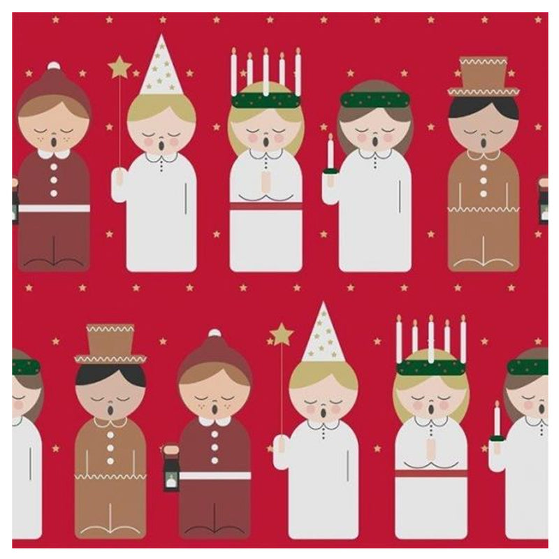 Lucia Procession Lunch Napkins available at American Swedish Institute.