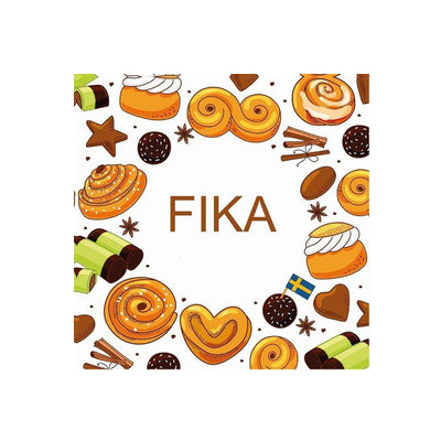 Fika Pastries Cocktail Napkin available at American Swedish Institute.