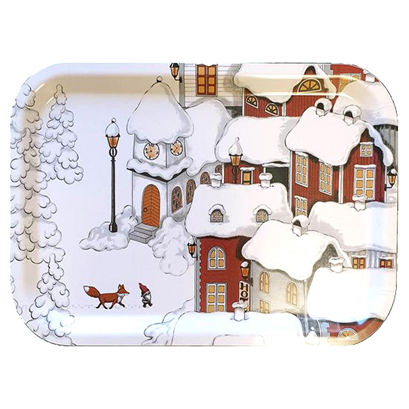 Tomte and Fox Village Tray available at American Swedish Institute.