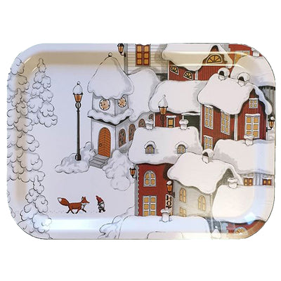 Tomte and Fox Village Tray available at American Swedish Institute.