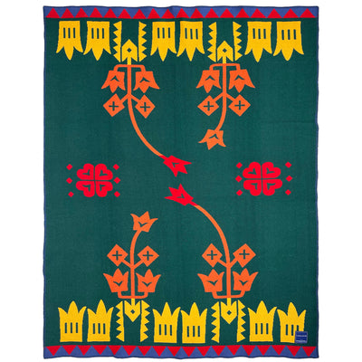 Kronor och Blommor Limited Edition Blanket available at American Swedish Institute.