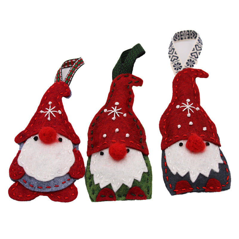 Felt Small Tomte Ornament available at American Swedish Institute.