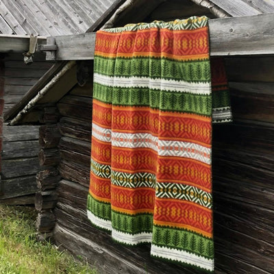 Mora Blanket by Kerstin Landström available at American Swedish Institute.