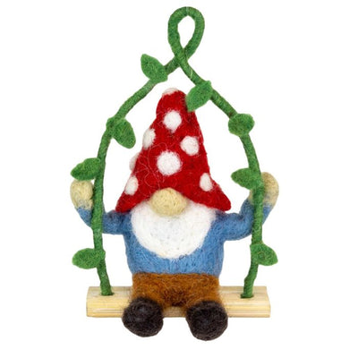 Mini Swing Mushroom Gnome available at American Swedish Institute.