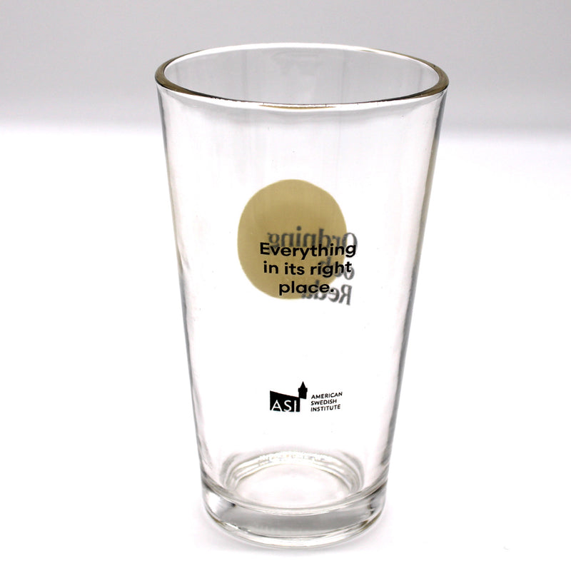 ASI branded Pint Glasses available at American Swedish Institute.