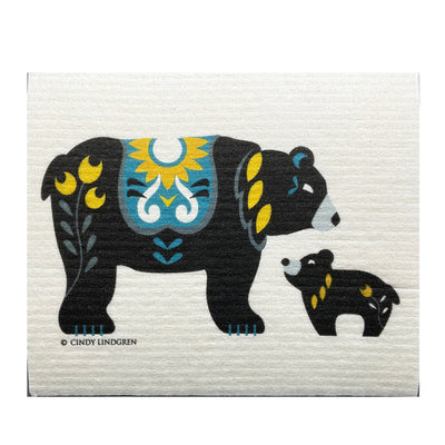 Dala Bear Dishcloth by Cindy Lindgren available at American Swedish Institute.