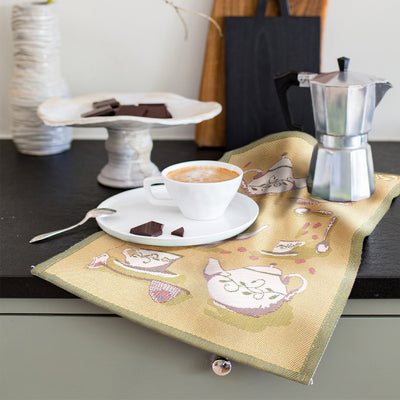 Coffee Time Tea Towel by Ekelund available at American Swedish Institute.