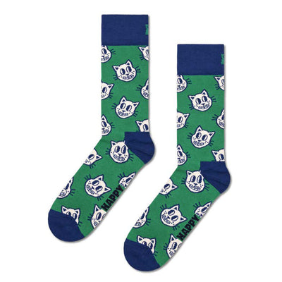 Green Cat Happy Socks available at American Swedish Institute.