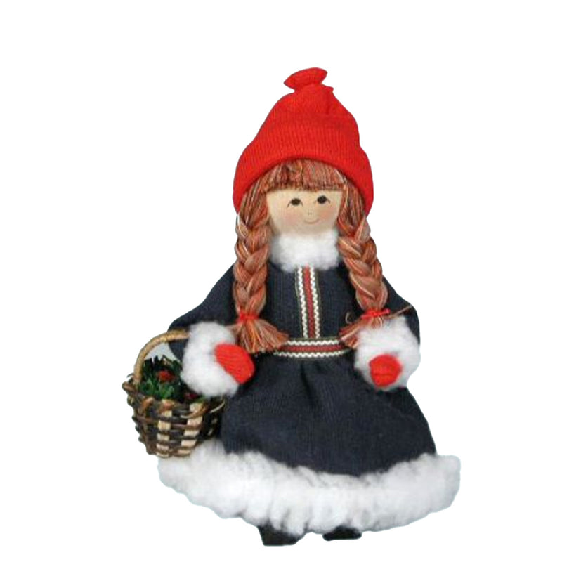 Tomte Girl with Apple Basket available at American Swedish Institute.