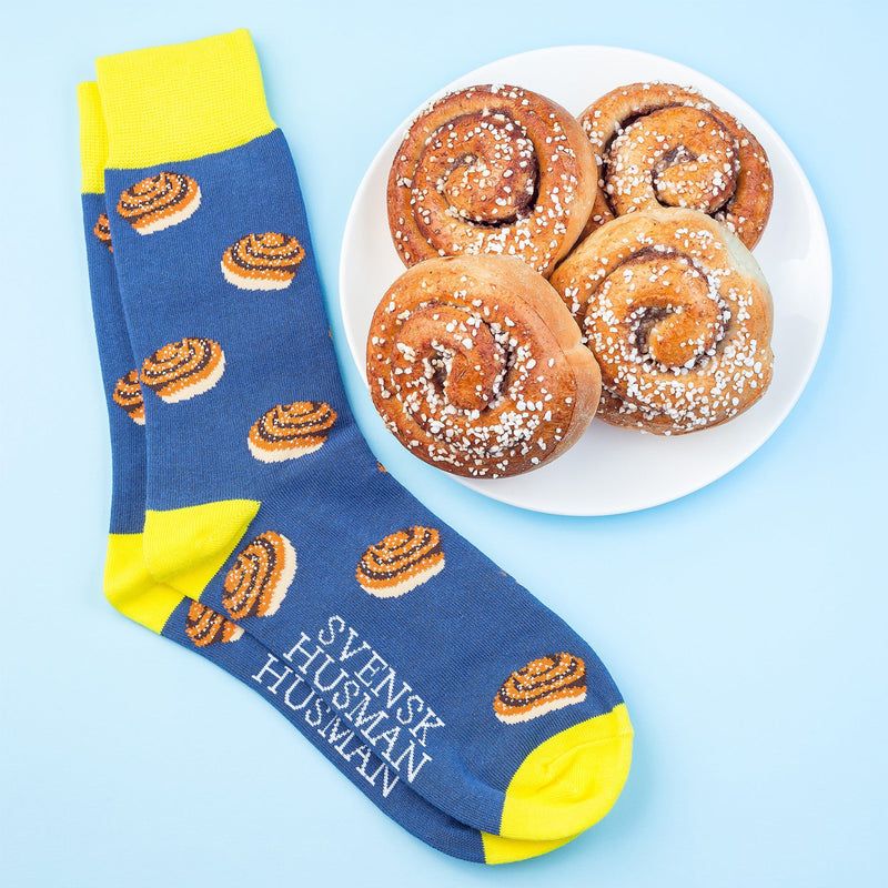 Cinnamon Rolls (kanelbullar) Socks  available at American Swedish Institute.