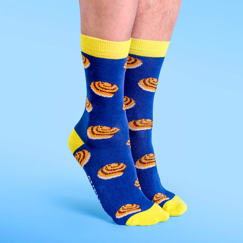 Cinnamon Rolls (kanelbullar) Socks  available at American Swedish Institute.