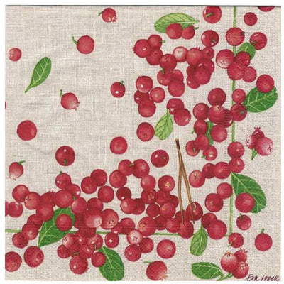 Lingonberry Lunch Napkins available at American Swedish Institute.