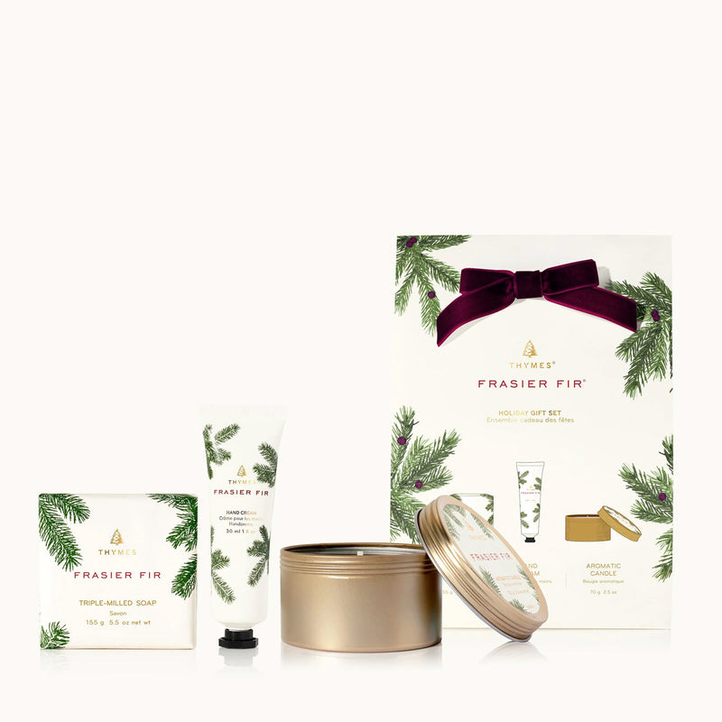 Thymes Frasier Fir Novelty Holiday Gift Set available at American Swedish Institute.