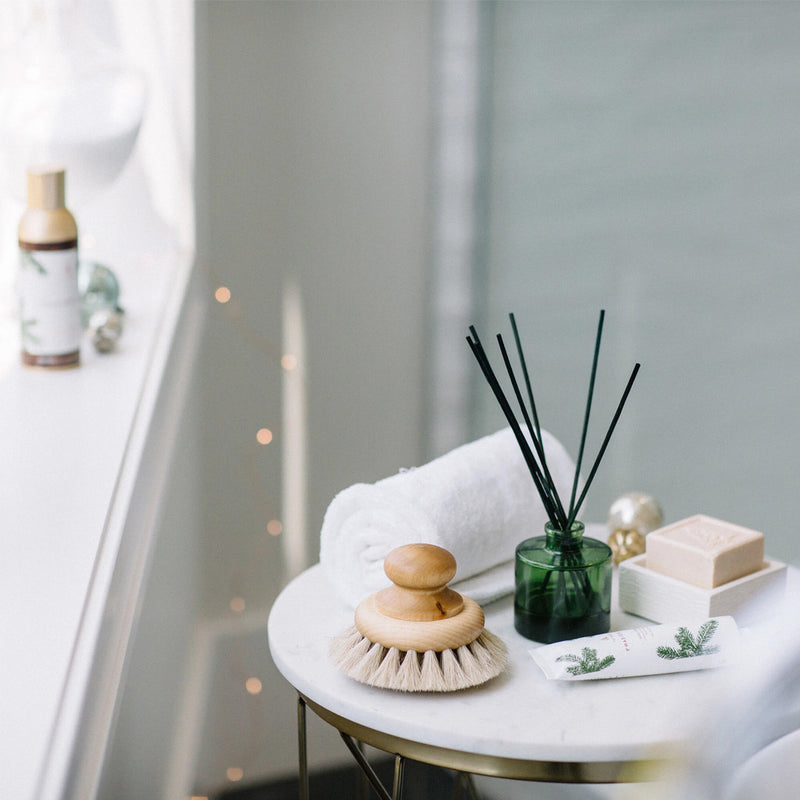 Thymes Frasier Fir Petite Reed Diffuser available at American Swedish Institute.