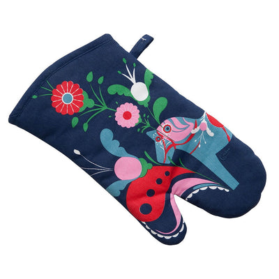 Dala Horse Kurbits Oven Mitt available at American Swedish Institute.