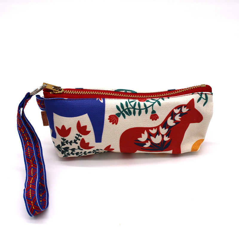 Stellar Handcrafted Goods Medium Dala Wristlet  available at American Swedish Institute.