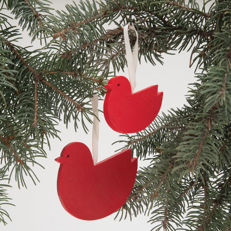 Wooden Bird Ornaments available at American Swedish Institute.