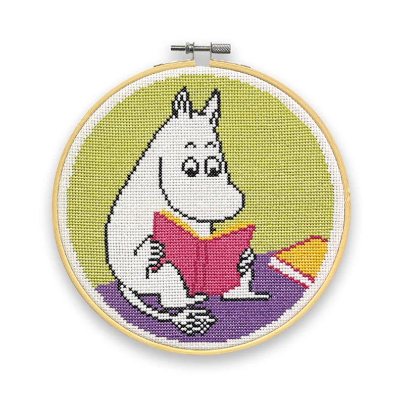 Moomintroll Reading Cross Stitch Kit  available at American Swedish Institute.