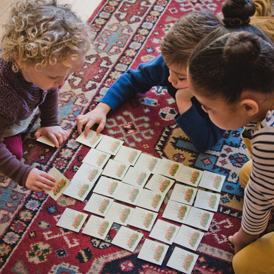 Elsa Beskow Tomtebobarnen (Children of the Forest) Memory Game available at American Swedish Institute.