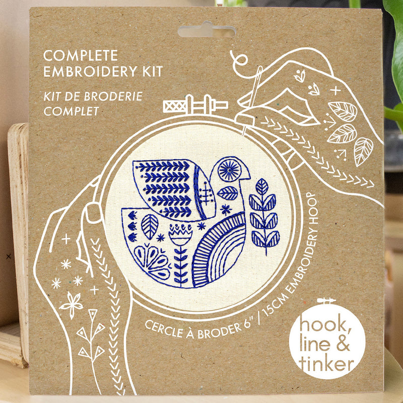 Hygge Dove Embroidery Kit available at American Swedish Institute.