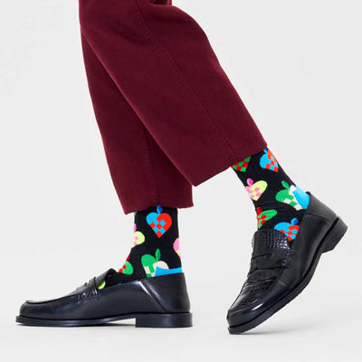 Woven Heart Basket Socks by Happy Socks available at American Swedish Institute.