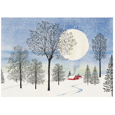 Moonlit Cottage Boxed Holiday Cards available at American Swedish Institute.