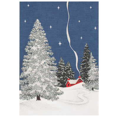 Winter Cottage Boxed Holiday Cards available at American Swedish Institute.