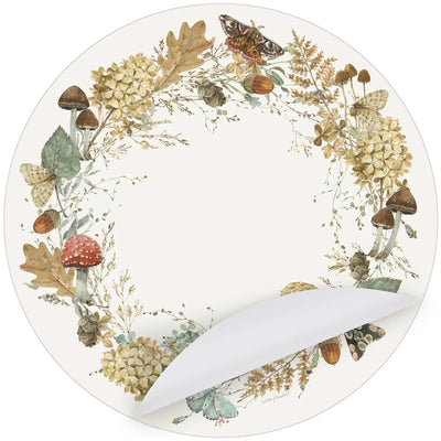 Fall Wreath Paper Placemat available at American Swedish Institute.