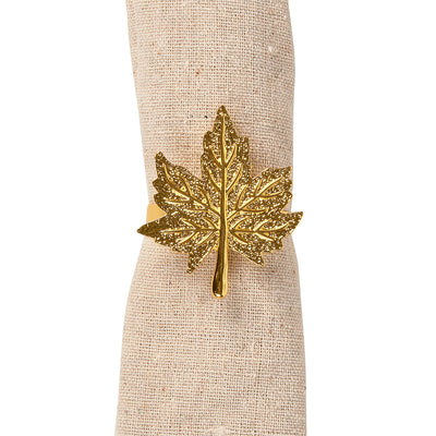 Golden Leaf Napkin Ring available at American Swedish Institute.