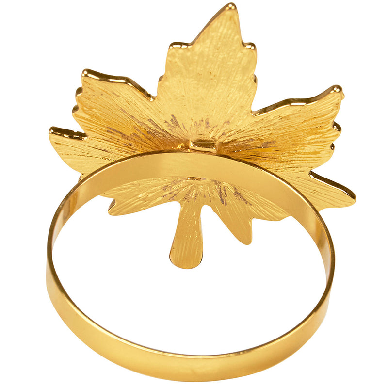 Golden Leaf Napkin Ring available at American Swedish Institute.