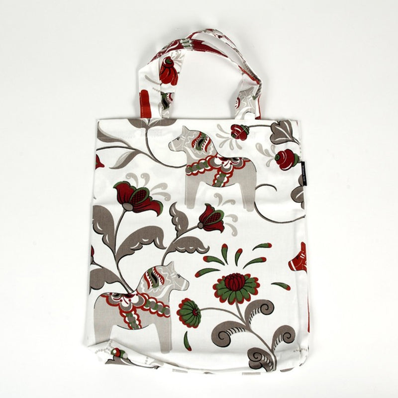 White Leksand Dala Horse Tote available at American Swedish Institute.