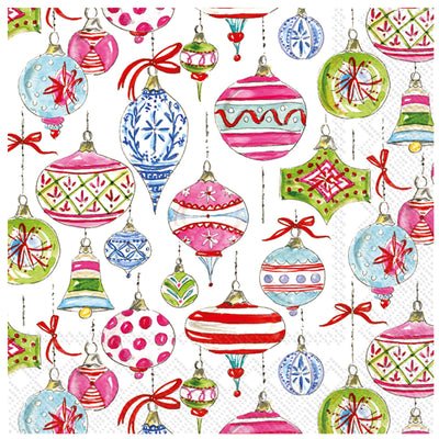 Merry Vintage Ornaments Napkins available at American Swedish Institute.