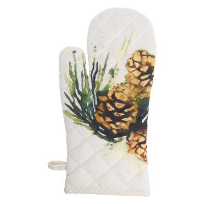 White Spruce Pot Holder and Oven Mitt Set available at American Swedish Institute.