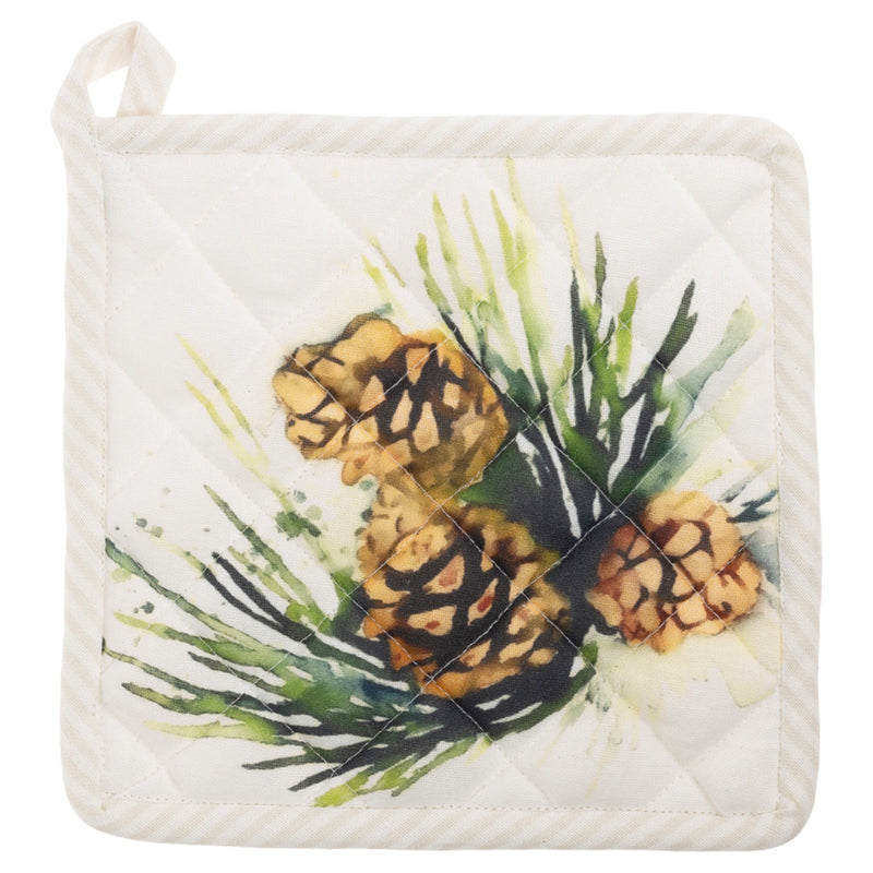 White Spruce Pot Holder and Oven Mitt Set available at American Swedish Institute.