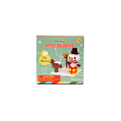 Christmas Snowman Mini Blocks available at American Swedish Institute.