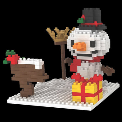 Christmas Snowman Mini Blocks available at American Swedish Institute.