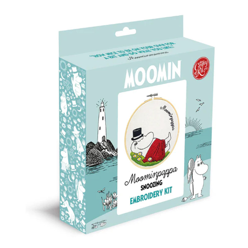 Moominpappa Snoozing Embroidery Kit available at American Swedish Institute.